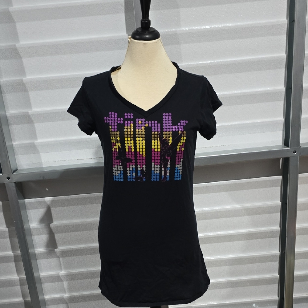 Disney's Tinkerbell Black T-shirt‎  Size Large